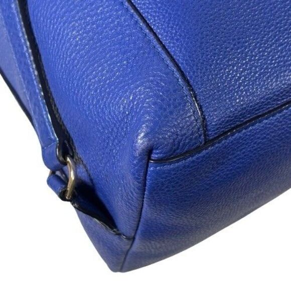 Tory Burch Harper Double TT Logo Embossed Pebble Leather Macaw Backpack MRP $495 main image 3